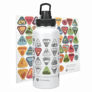 Botella Térmica Blanca Parques Nacionales 1lt, Atakama