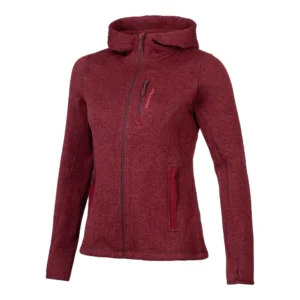 Polar Tejido Hoddie Full-Zip Mujer Tundra Jaspeado, Atakama