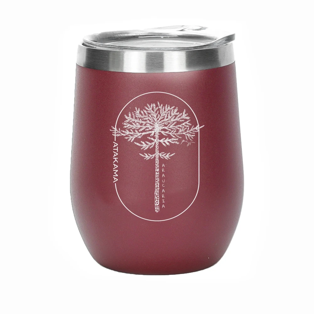 Vaso Térmico Burdeo Araucaria 350 ml, Atakama