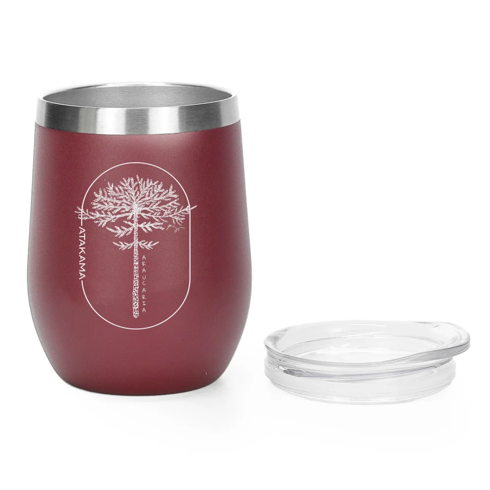 Vaso Térmico Burdeo Araucaria 350 ml, Atakama - Imagen 3