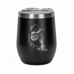 Vaso Térmico Negro Martín Pescador 350 ml, Atakama