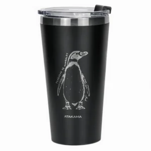 Vaso Térmico Negro Pingüino Humbolt 480 ml, Atakama