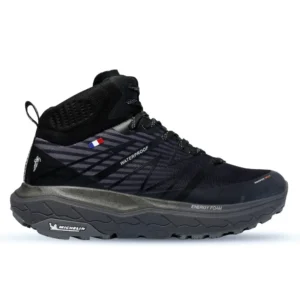 Botín Outdoor Waterproof AW04 Negro-Naranjo Hombre, Michelin
