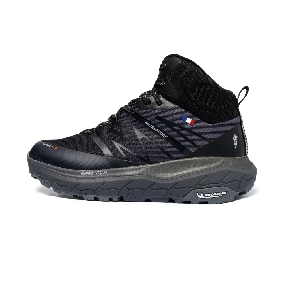 Botín Outdoor Waterproof AW04 Negro-Naranjo Hombre, Michelin - Imagen 5