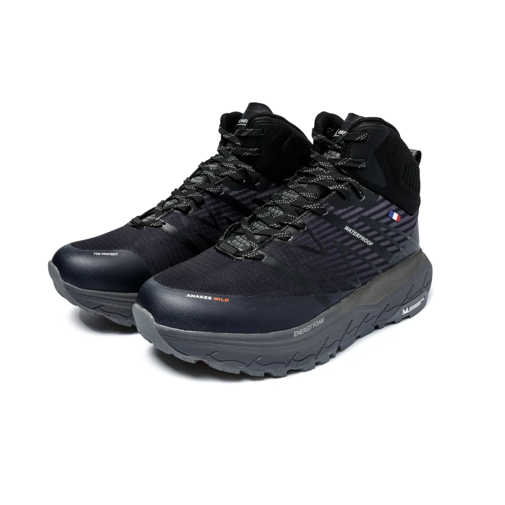 Botín Outdoor Waterproof AW04 Negro-Naranjo Hombre, Michelin - Imagen 4