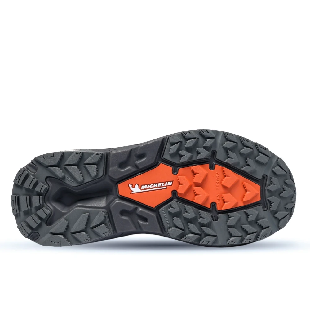 Botín Outdoor Waterproof AW04 Negro-Naranjo Hombre, Michelin - Imagen 3