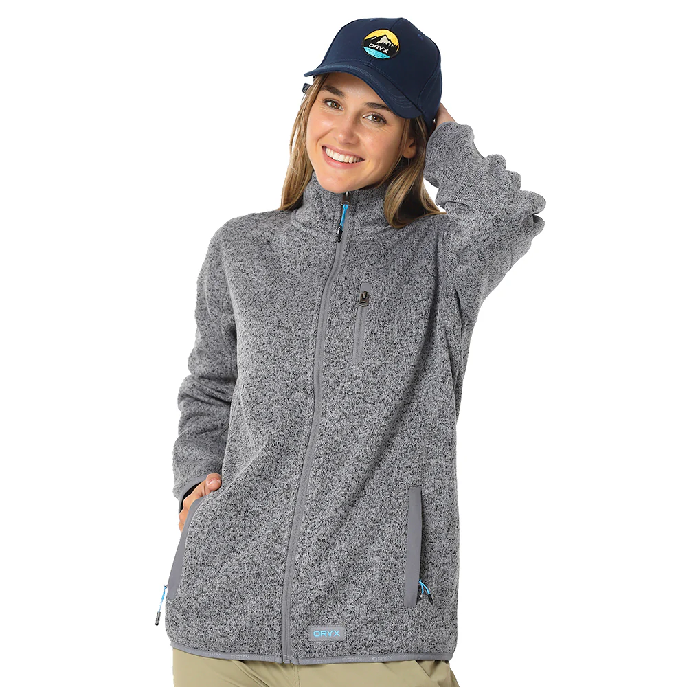 Fleece Knitted Katmai Mujer, Oryx - Imagen 2