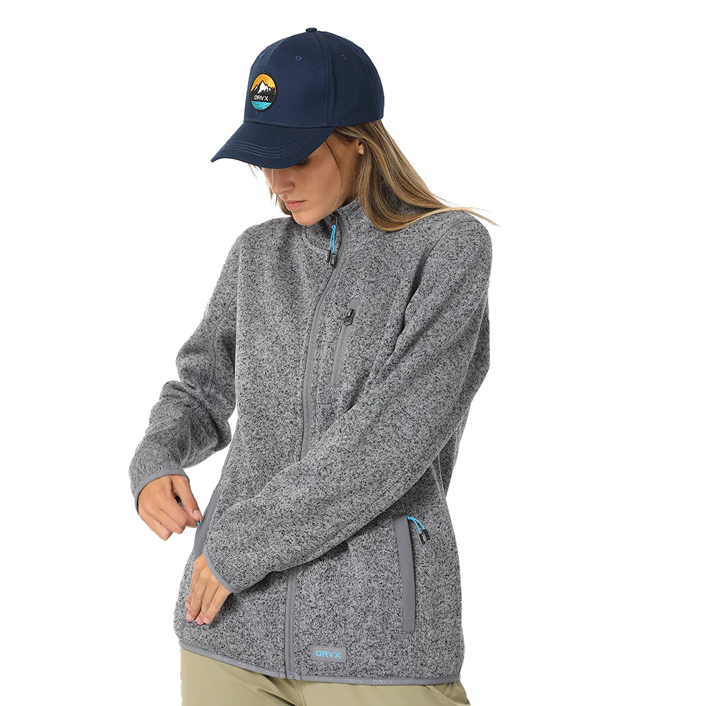 Fleece Knitted Katmai Mujer, Oryx - Imagen 3