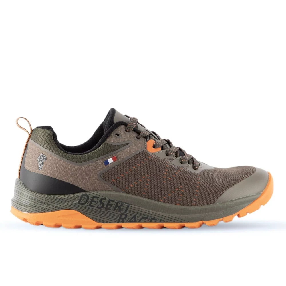 Zapatilla Trail Running DR27 Khaki-Naranjo Hombre, Michelin