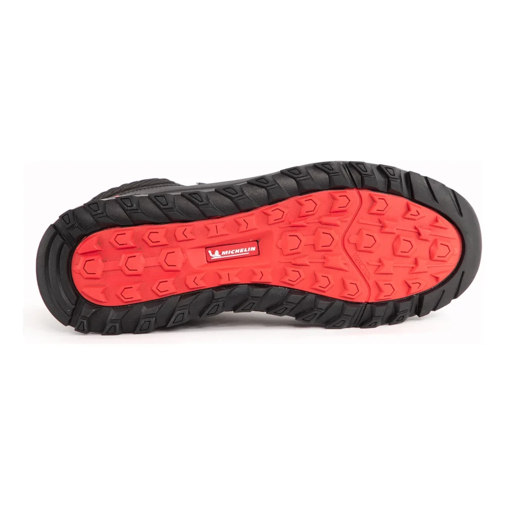 Zapatilla Outdoor Waterproof DR21 Negro-Rojo Mujer, Michelin - Imagen 4