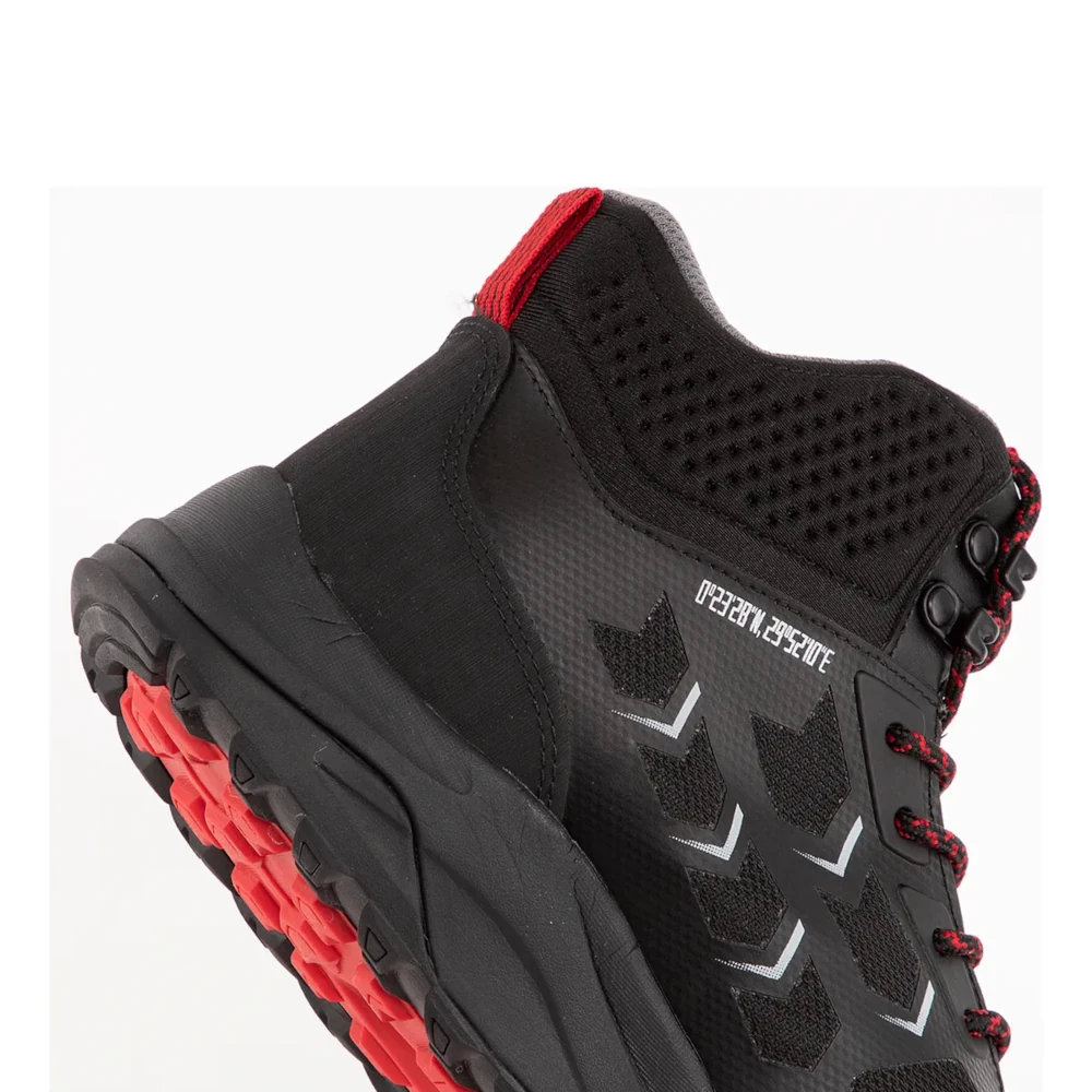 Zapatilla Outdoor Waterproof DR21 Negro-Rojo Mujer, Michelin - Imagen 5