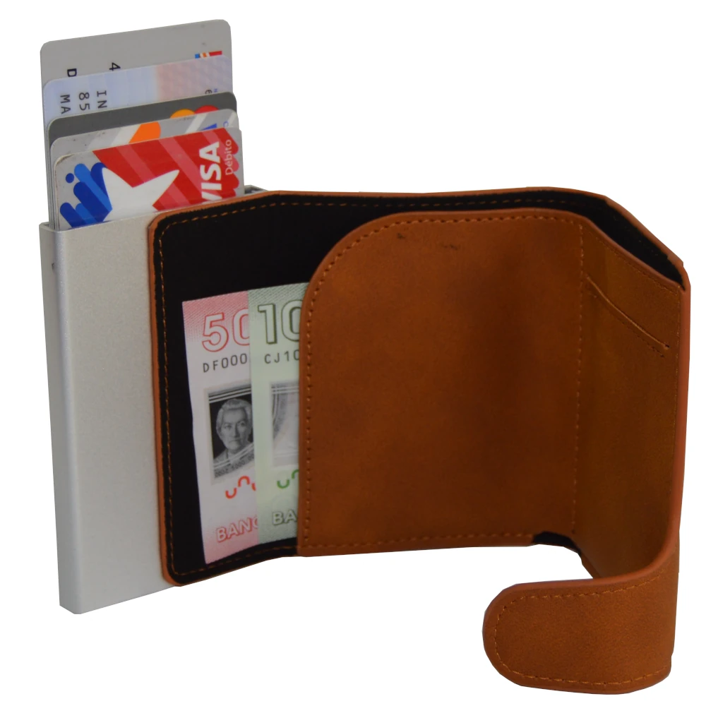 Tarjetero Billetera Eco-Cuero Anti-Clonación, Indomit - Imagen 2